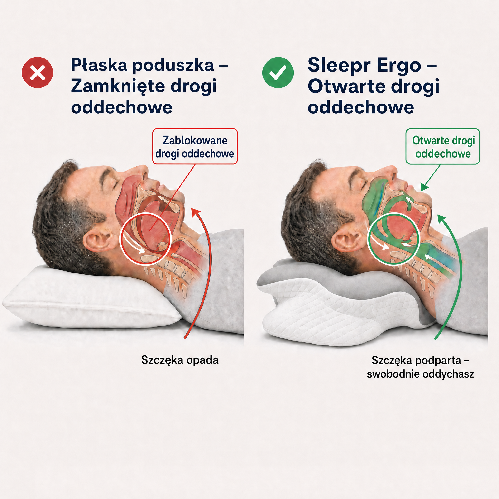 The Sleepr Ergonomic Pillow